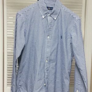 Men’s long sleeve button down polo